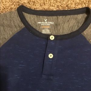American Eagle short sleeve t-shirt with buttons at top